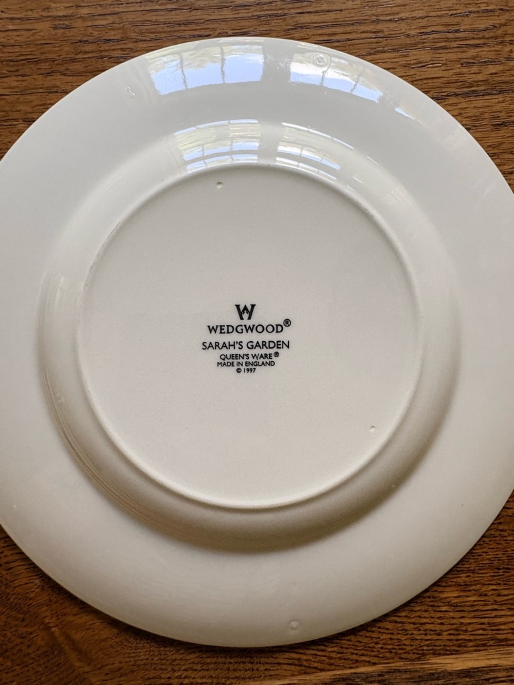 Wedgwood (3) Sarah’s Garden- 1997 Floral Accent salad Plates - Made in England - Picture 14 of 16